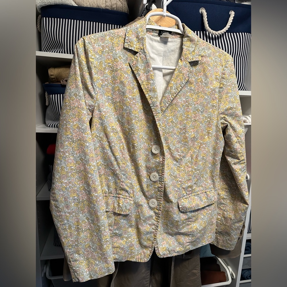 Vintage J Crew floral blazer size 6